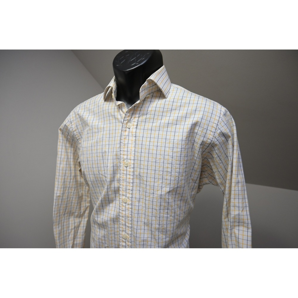 Polo Ralph Lauren Button Up Dress Shirt Mens Medium 15 32/33 Plaid/Check Regent